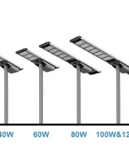 Anern Solar Street Light With Motion Sensor/ Panel And Lithium Battery – 60w